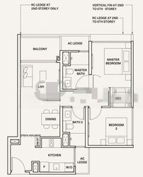 The Watergardens At Canberra (D27), Apartment #446383911